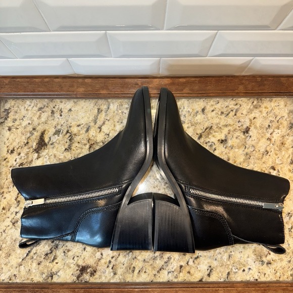 Steve Madden Ankle Boot Zip Black RUTHY Heel NWOB Size: 8.5 - Picture 8 of 15